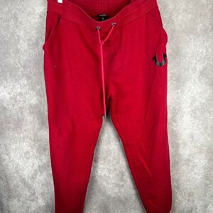 True-religion Men's Red Joggers-tracksuits